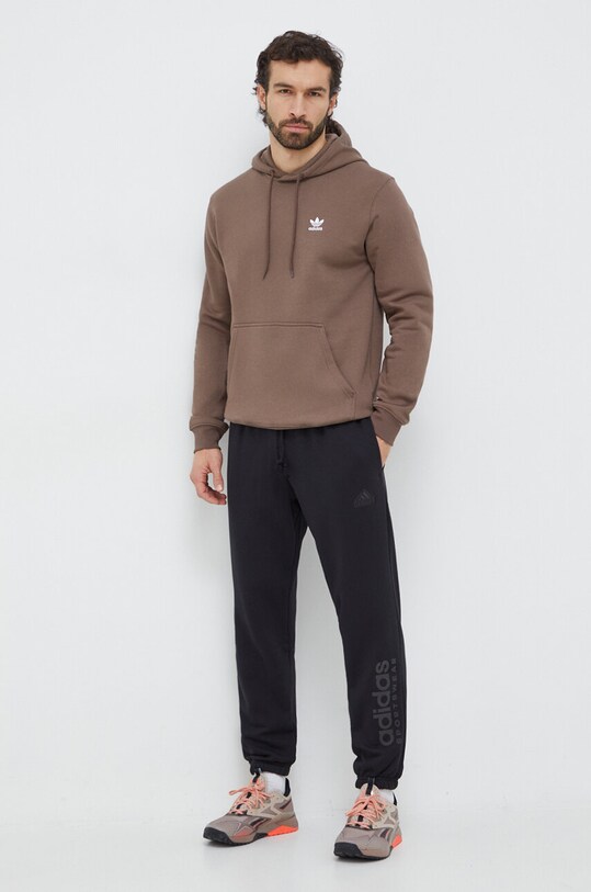 Кофта adidas Originals Trefoil Essentials Hoody IR7786 коричневий SS24
