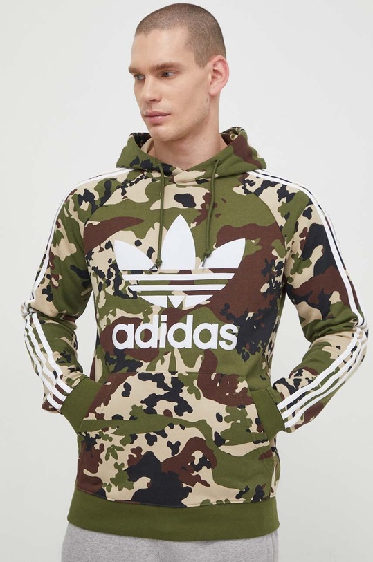 adidas Originals felpa sovrastampa verde IS0209