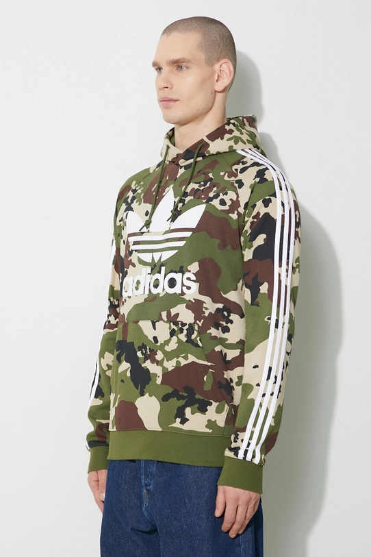 Dukserica adidas Originals Camo Hoodie zelena IS0209