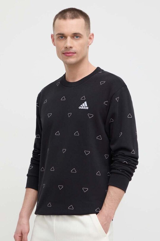 Суичър adidas щампа черен IS1828