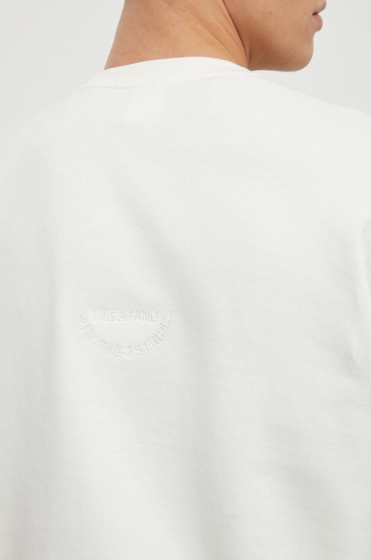 adidas bluza bawełniana beżowy IS2036