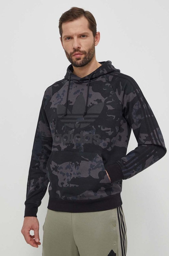 Mikina adidas Originals s kapucí černá IS2898