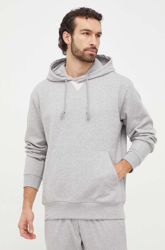 Суичър adidas меланж сив IX3958