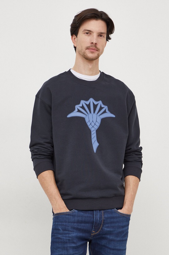 Joop! bluza bawełniana Teresio nadruk granatowy 30039997