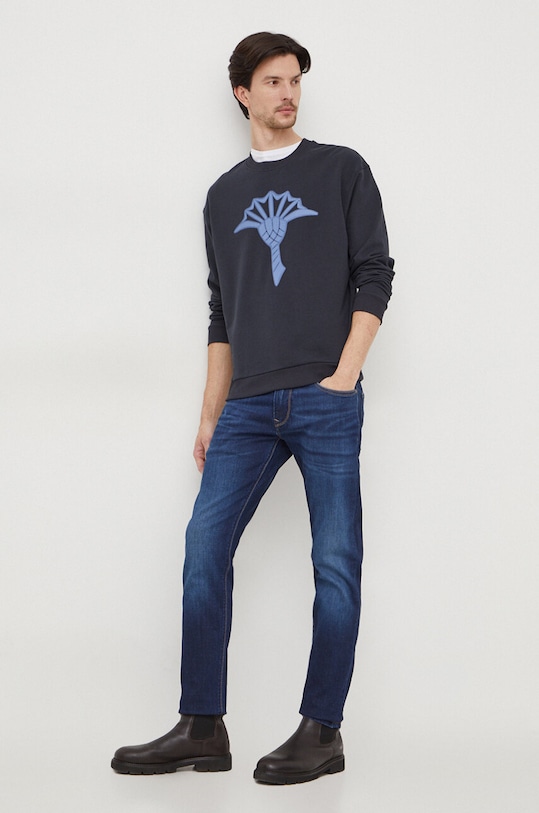 Joop! bluza bawełniana Teresio 30039997 granatowy SS24