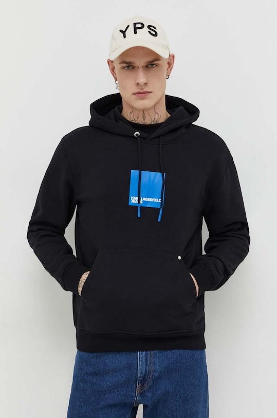 Karl Lagerfeld Jeans bluza print negru 240D1809