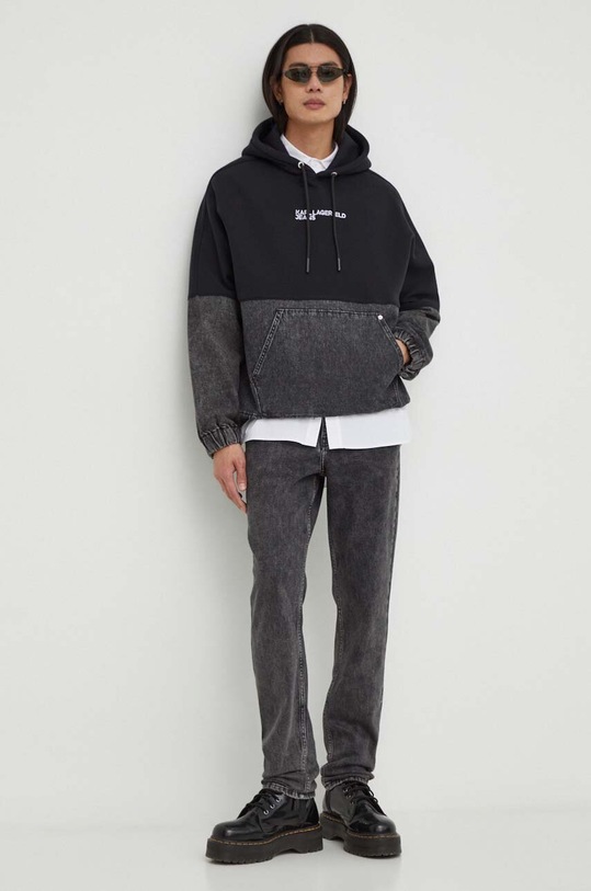 Karl Lagerfeld Jeans felső 240D1808 fekete SS24