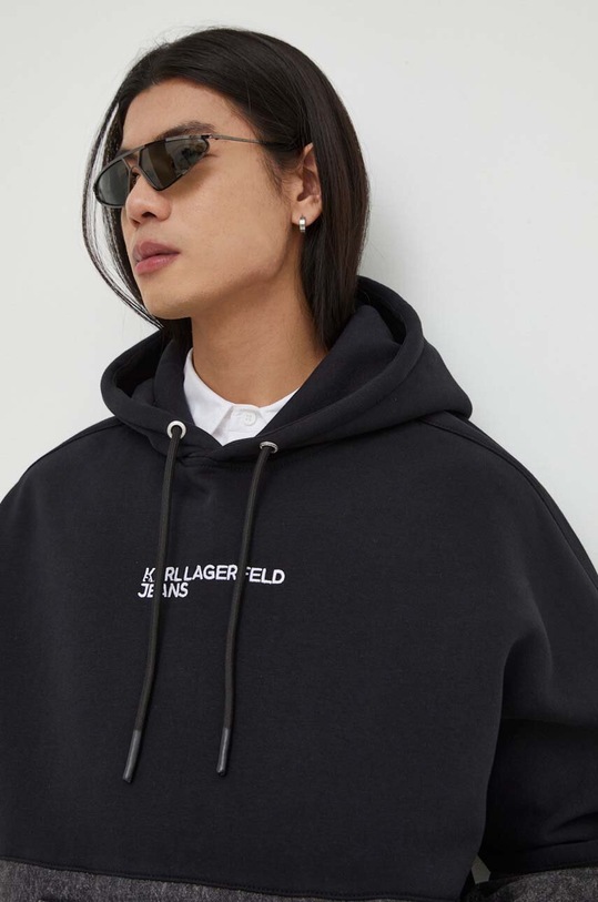 Karl Lagerfeld Jeans felső fekete 240D1808