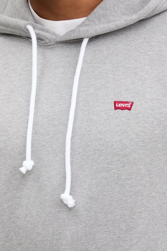 Памучен суичър Levi's 34581 сив
