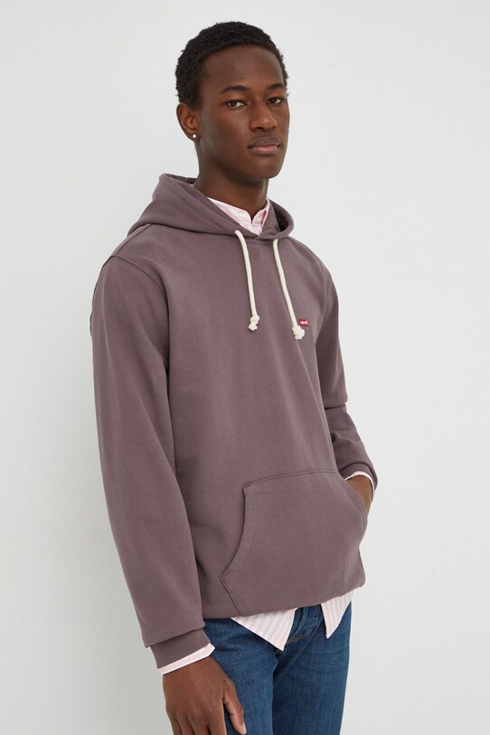 Levi's hanorac de bumbac violet 34581
