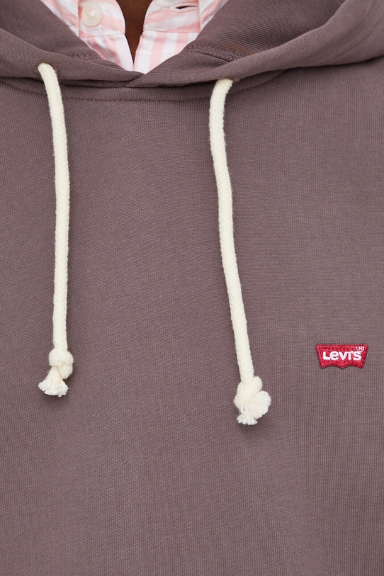 Bavlněná mikina Levi's 34581 fialová