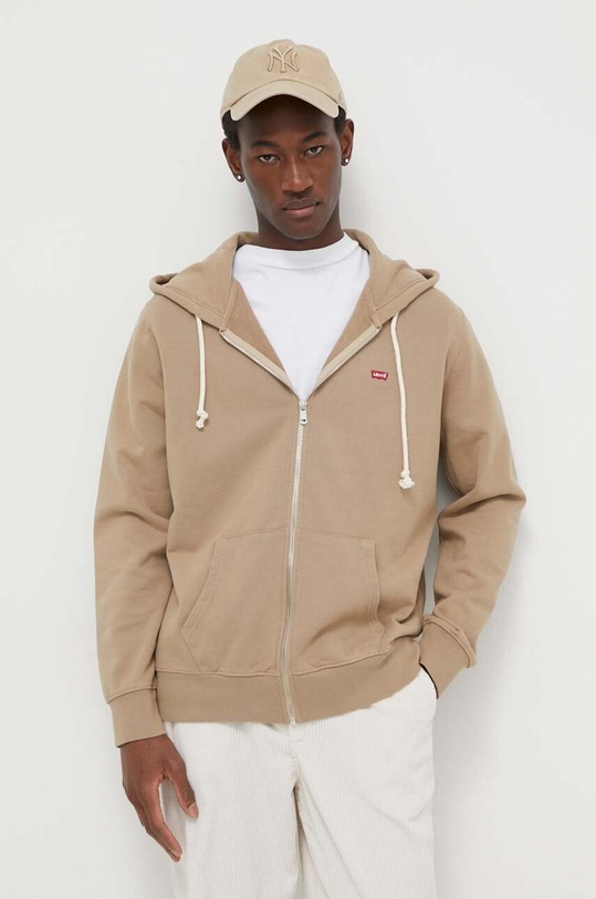 Levi's bluza bawełniana bawełna beżowy 34584