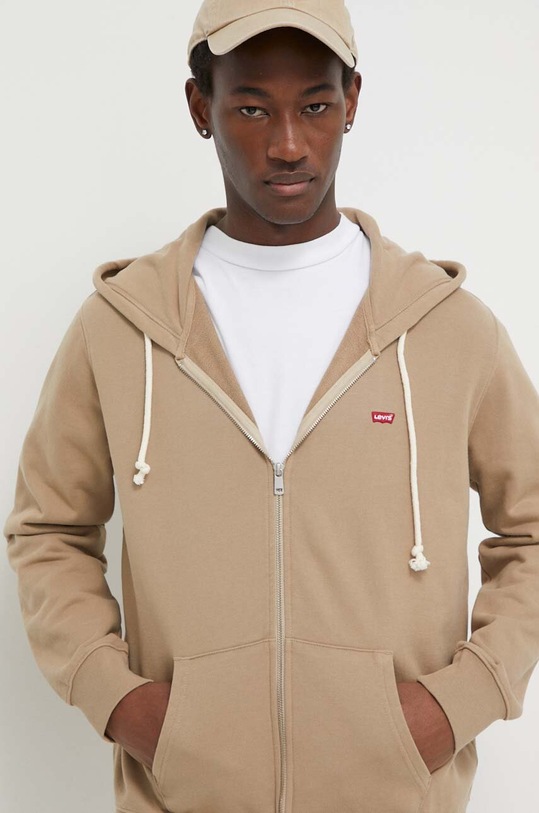 Levi's bluza bawełniana beżowy 34584
