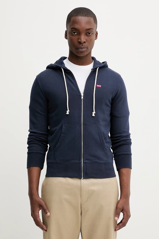 Levi's hanorac de bumbac bleumarin 34584