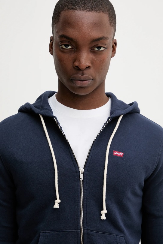 Levi's hanorac de bumbac bleumarin 34584