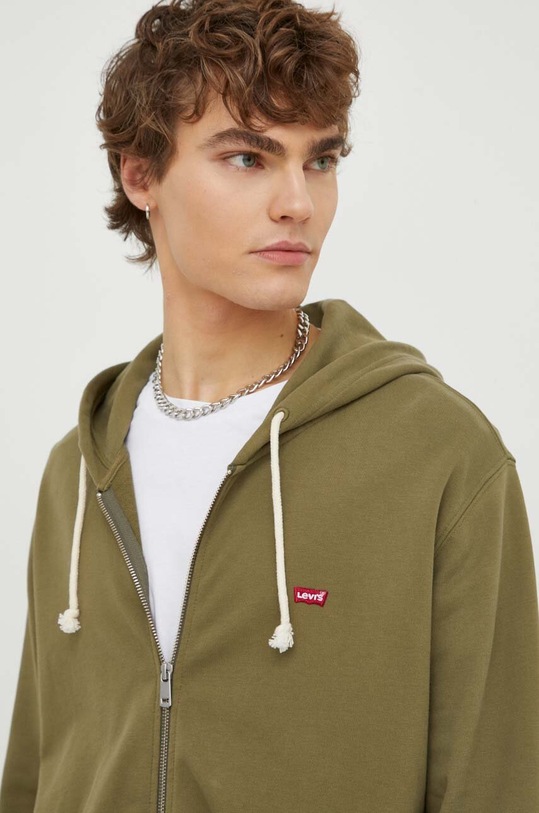 Levi's hanorac de bumbac verde 34584