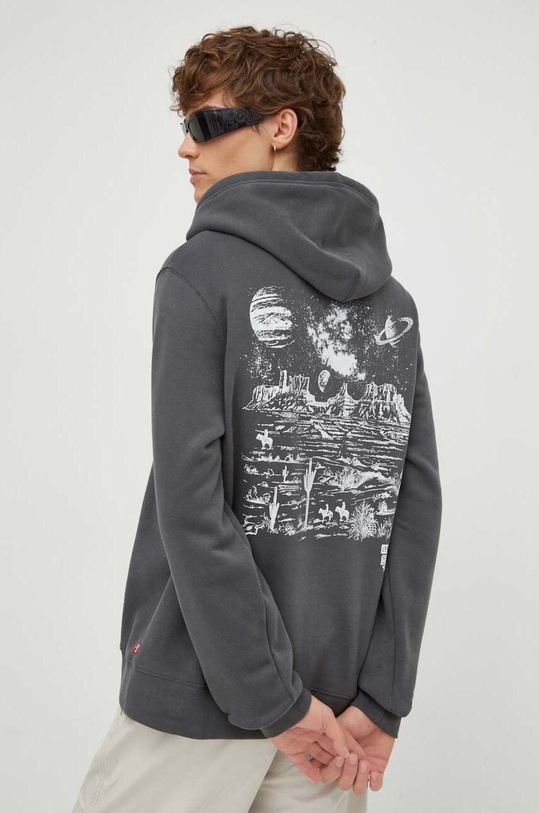 Pulover Levi's S kapuco siva 38424