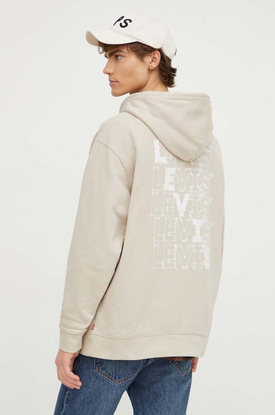 Îmbrăcăminte Levi's hanorac de bumbac 38479 bej