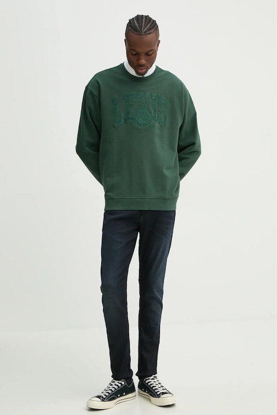 Levi's hanorac de bumbac 38712 verde SS25