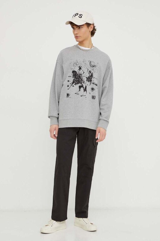 Levi's bluza bawełniana 38712 szary SS25