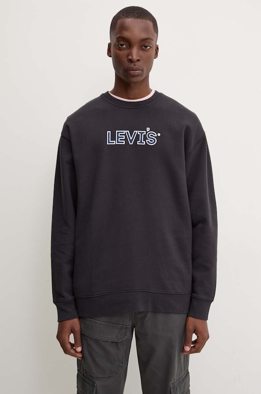 Levi's hanorac de bumbac print negru 38712