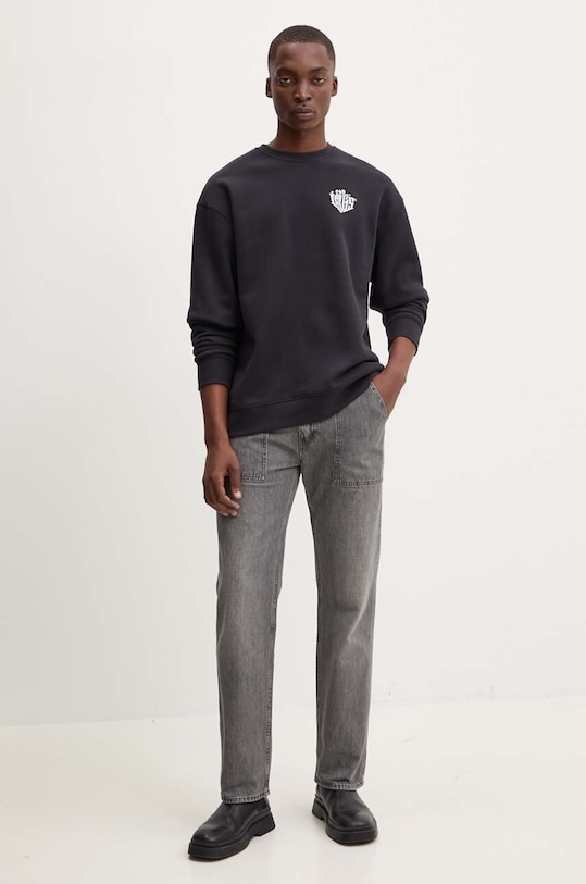 Bavlnená mikina Levi's 38712 čierna SS25