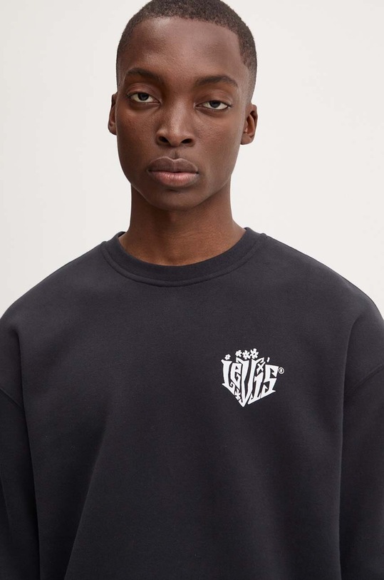 Bavlnená mikina Levi's čierna 38712