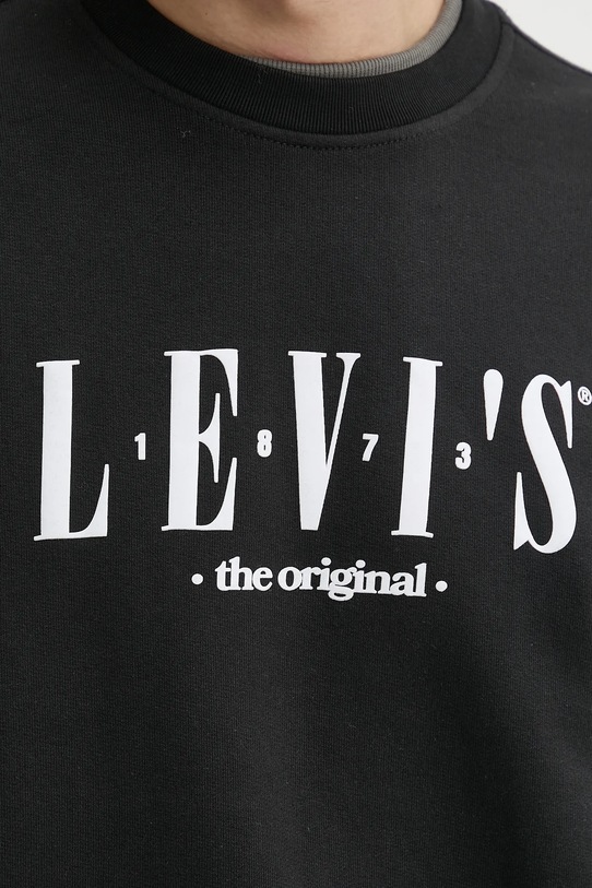 Bavlnená mikina Levi's 38712 čierna