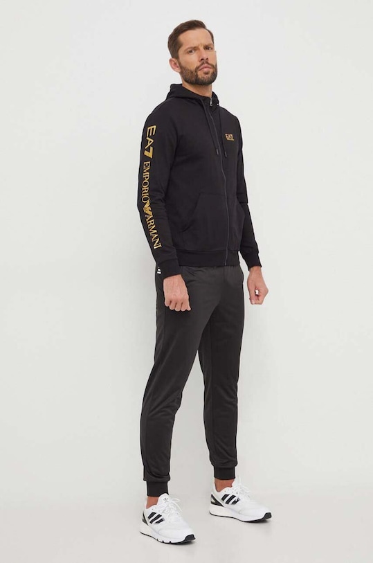 EA7 Emporio Armani bluza bawełniana 8NPM13.PJ05Z.0208 czarny SS24