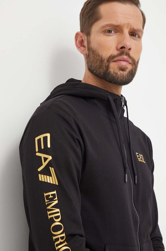 EA7 Emporio Armani bluza bawełniana czarny 8NPM13.PJ05Z.0208