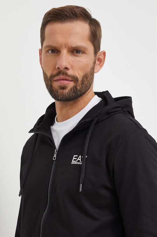 Bombažen pulover EA7 Emporio Armani črna 8NPM13.PJ05Z.1200