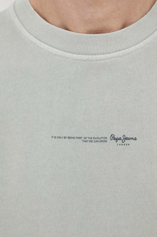 Pepe Jeans hanorac de bumbac Dave Crew PM582562 verde