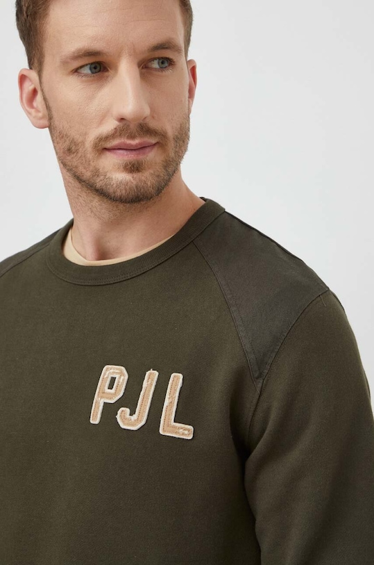 Pepe Jeans hanorac de bumbac PM582564 verde SS24