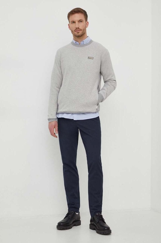 Pepe Jeans bluza bawełniana ROBBY PM582569 szary SS24