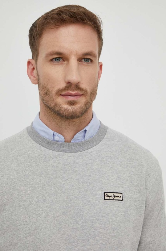 Pepe Jeans bluza bawełniana ROBBY szary PM582569