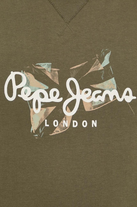 Pepe Jeans hanorac de bumbac Roswell PM582571 verde