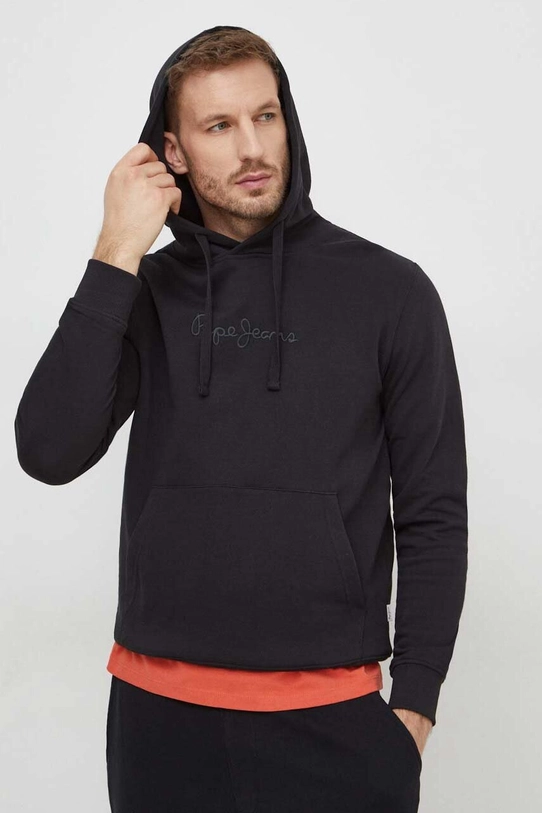 Pepe Jeans bluza JOE HOODIE z kapturem czarny PM582573