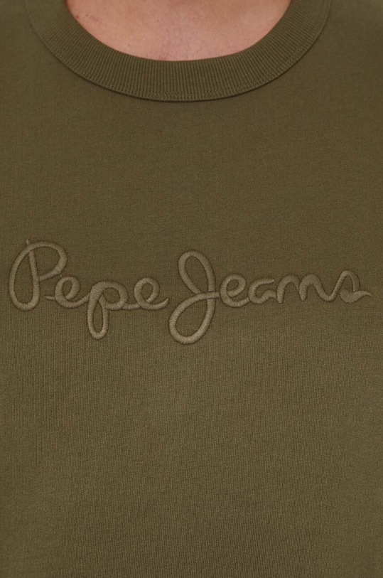 Bavlněná mikina Pepe Jeans Joe Crew PM582574 zelená
