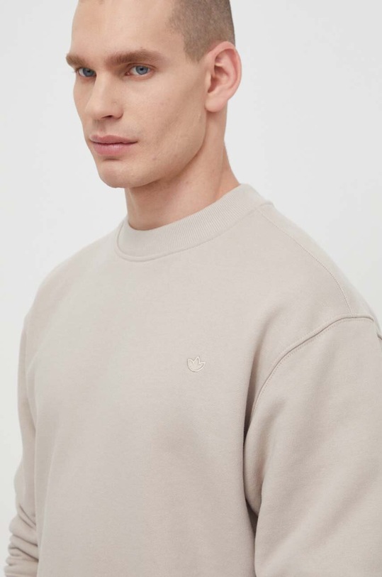 adidas Originals bluza bawełniana Adicolor Contempo French Terry Crew beżowy IR7920