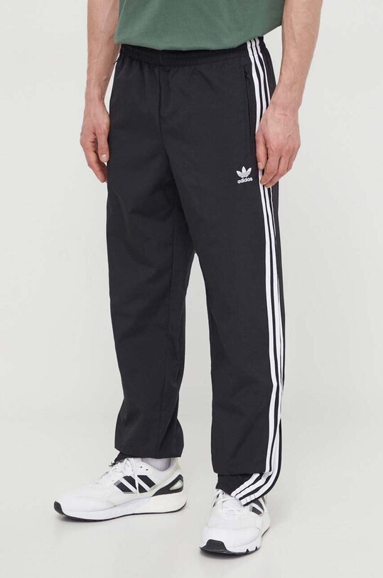 Nohavice adidas Originals Adicolor Woven Firebird Track Top látka čierna IT2501