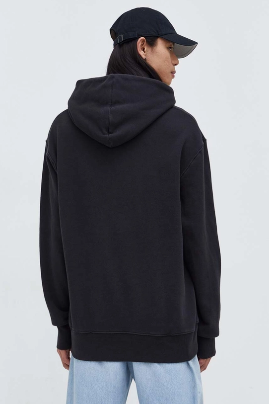 Oblečenie Bavlnená mikina adidas Originals Trefoil Hoodie IU2373 čierna