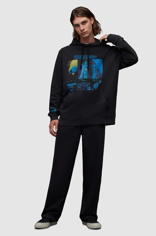 Bavlněná mikina AllSaints Radiance MG101Z černá