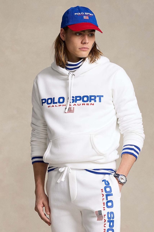 Polo Ralph Lauren bluza z kapturem biały 710938447