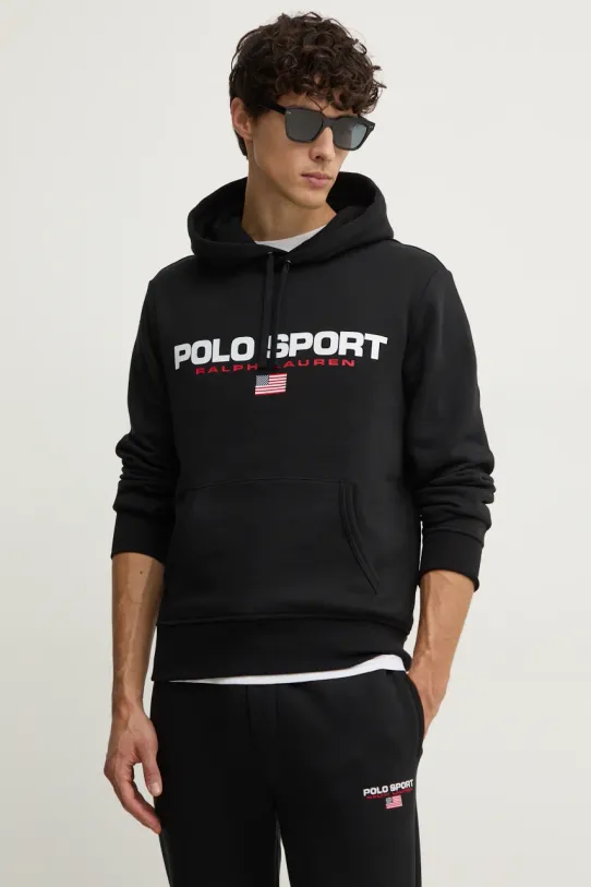 Кофта Polo Ralph Lauren с капюшоном чёрный 710938447