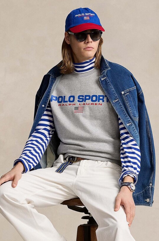 Футболка Polo Ralph Lauren серый 710938450