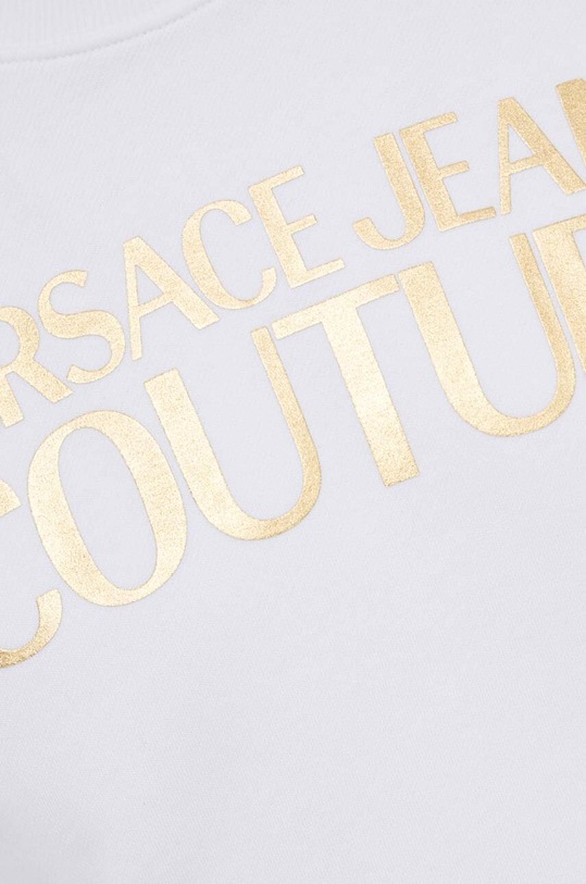 Bavlněná mikina Versace Jeans Couture 76GAIT00 bílá