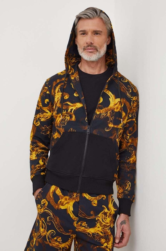 Bavlnená mikina Versace Jeans Couture bavlna čierna 76GAI3Z1