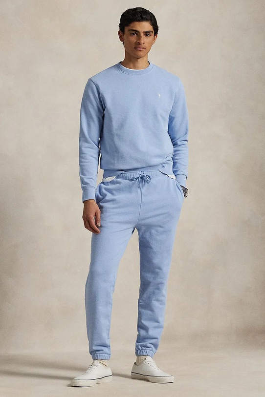 Oblačila Bombažen pulover Polo Ralph Lauren 710916689 modra