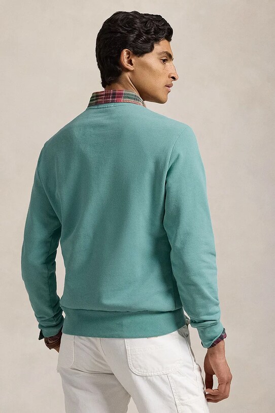 Бавовняна кофта Polo Ralph Lauren 710916689 зелений SS25