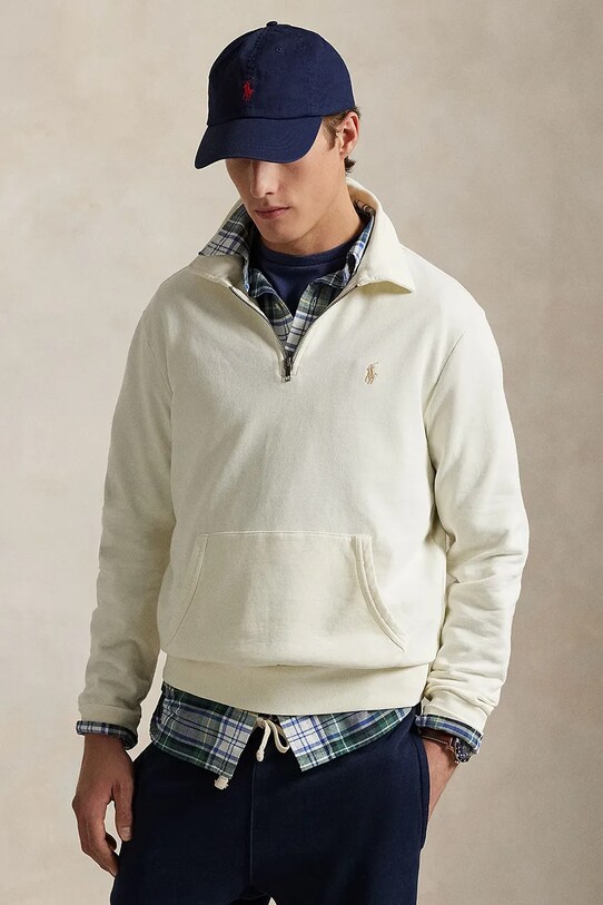 Polo Ralph Lauren hanorac de bumbac uni bej 710934601